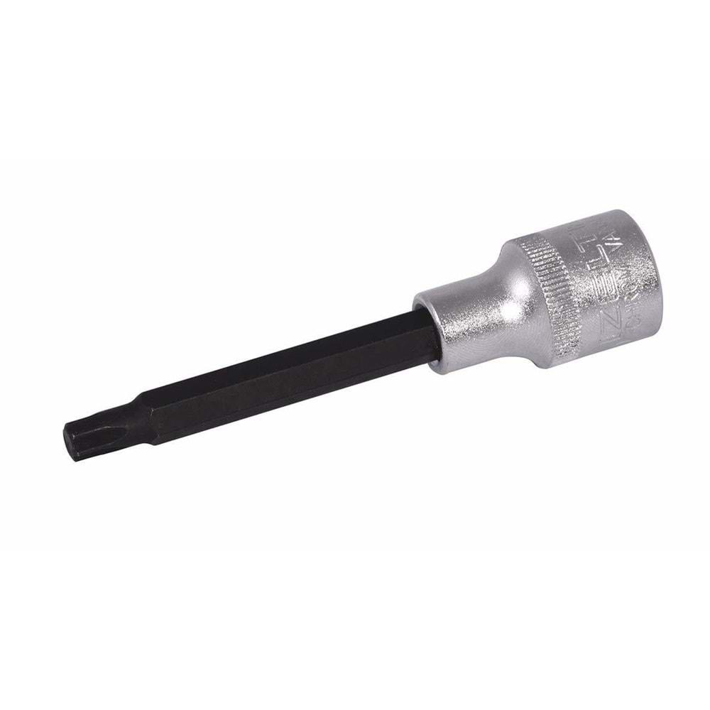 İzeltaş 1113 T30-100 Lokmalı Star Torx Uzun 1/2