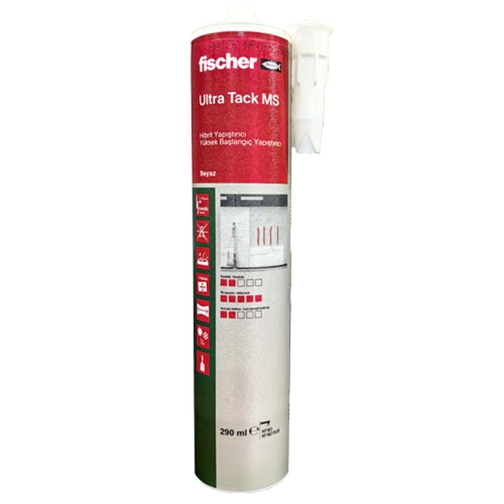 Fischer Ultra Tack Hibrit Yapıştırıcı Beyaz 290 Ml