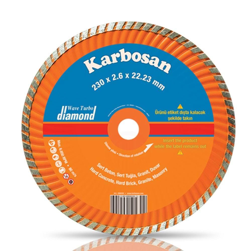 Karbosan Turbo Kanallı Elmas Kesici 115X2.2X22